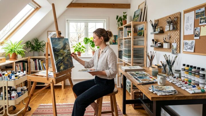 Indret dit kunstneratelier derhjemme