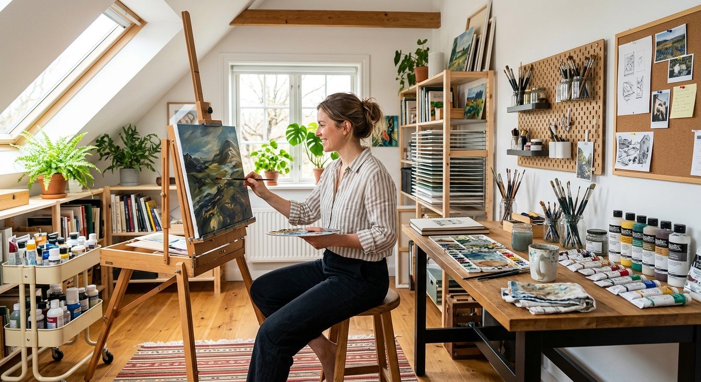 Indret dit kunstneratelier derhjemme